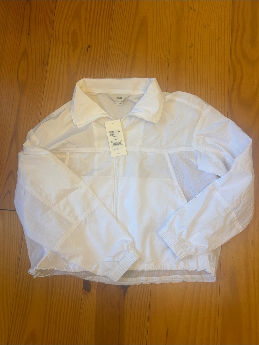 Vuori White Lightweight Half-Zip Utility Jacket